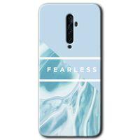 Oppo Reno 2z Kılıf Baskılı Kapak - Fearless + 5D Tam Kaplayan Cam
