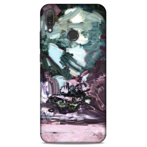 Lopard Huawei Y9 2019 Uyumlu Kılıf Soyut Sanat (39) Baskılı Liquid Crystal Kılıf