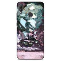 Lopard Huawei Y9 2019 Uyumlu Kılıf Soyut Sanat (39) Baskılı Liquid Crystal Kılıf