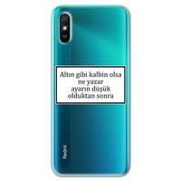 Xiaomi Redmi 9A Kılıf HD Yazı Baskılı Silikon Arka Kapak - Yazı 3