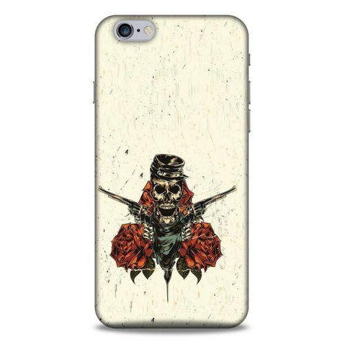 Lopard Apple Iphone 6S Plus Uyumlu Kılıf Tattoo's (1) Kılıfı Gül İskelet