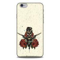 Lopard Apple Iphone 6S Plus Uyumlu Kılıf Tattoo's (1) Kılıfı Gül İskelet
