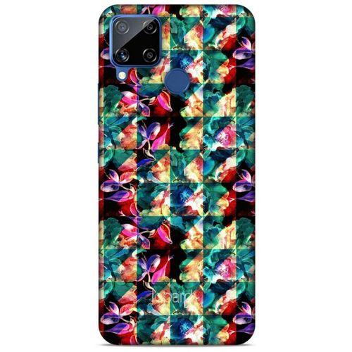 Oppo Realme C15 Kılıf Kelebek Etkisi (17) Tasarım Kılıf Turkuaz Yeşil