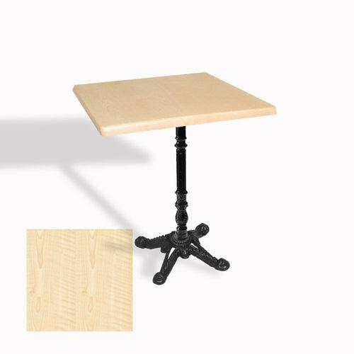 Dockers Çipa 1004 Döküm Ayak Kare Masa 60X60 cm - (Werzalit, Wermodin ve Allzalit Tabla) - Akçaağaç