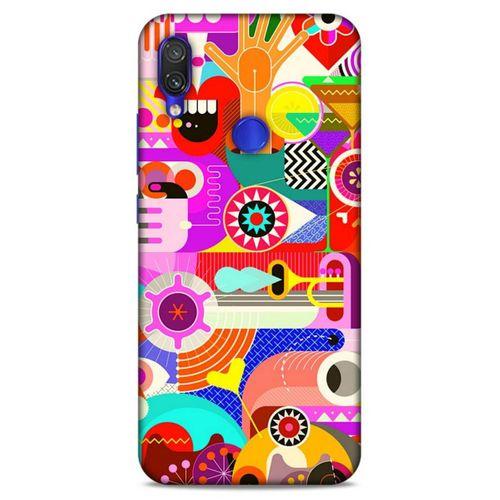 Lopard Xiaomi Redmi Note 7 Uyumlu Kılıf Soyut Sanat (19) Baskılı Kılıfları