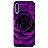 Samsung Galaxy A50s Uyumlu Kılıf Mor Delisi (37) Silicone Cover Gül