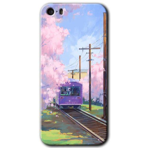 iPhone 5s Kılıf HD Desen Baskılı Arka Kapak - Rails Paint