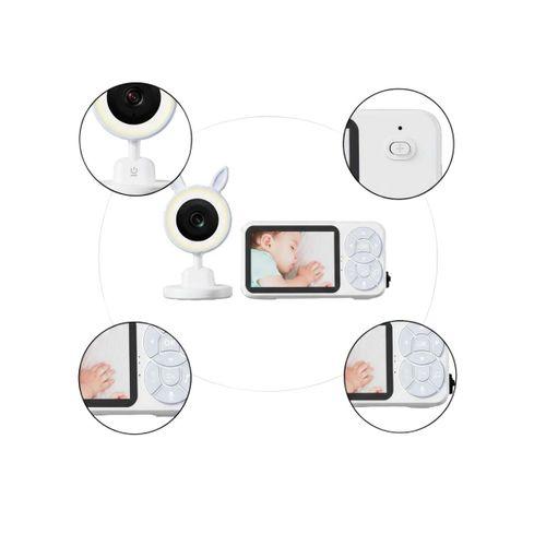 Gece Görüşlü Bebek Telsizi Besleme Hatırlatıcılı Lcd Ekran