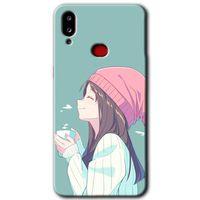 Potkal Hediye Fabrikası Samsung Galaxy A10s HD Baskılı Kılıf + 9D Tam Ekran Koruyucu - Happy Girl