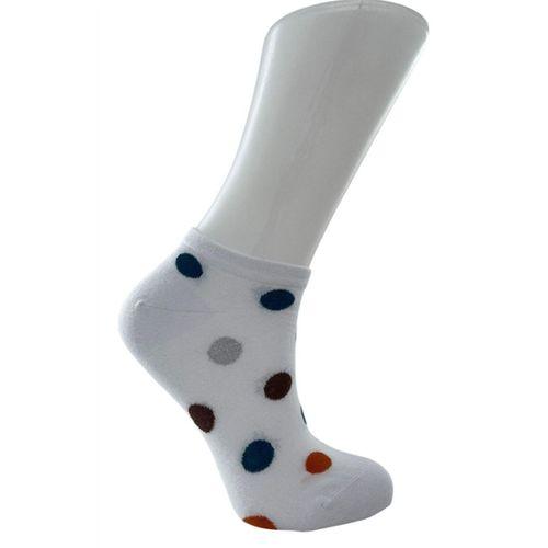 RU-BE Renkli Puantiyeli Bambu Patik Çorap
