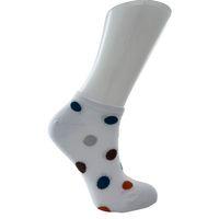 RU-BE Renkli Puantiyeli Bambu Patik Çorap