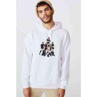 Black Mirror Grup K Pop Koreli Baskılı Beyaz Erkek Kapşonlu Sweatshirt