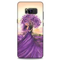Y.Liva-2021 Özel Seri Lavanta Samsung Galaxy S8 Kılıf Silikon Kapak