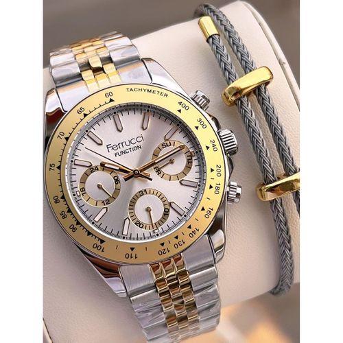 Ferrucci 2 Yıl Garantili Çelik Kordon İç Kadran Özellikleri Aktif 3 Atm Erkek Kol Saati EF.03648.6