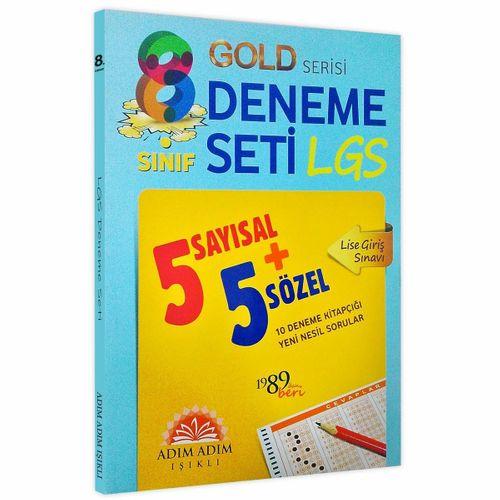 LGS 8 Sınıf Adım Adım Işıklı Yayıncılık GOLD Serisi Yeni Nesil 10lu Deneme Kitapçığı