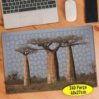 Sıralı Ağaç Manzarası Doğa 240 Parça Puzzle Yapboz-56072788
