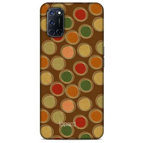 Oppo A52 Kılıf Pastel Renkler (43) Thin Fit Kılıf Kahve Yeşil