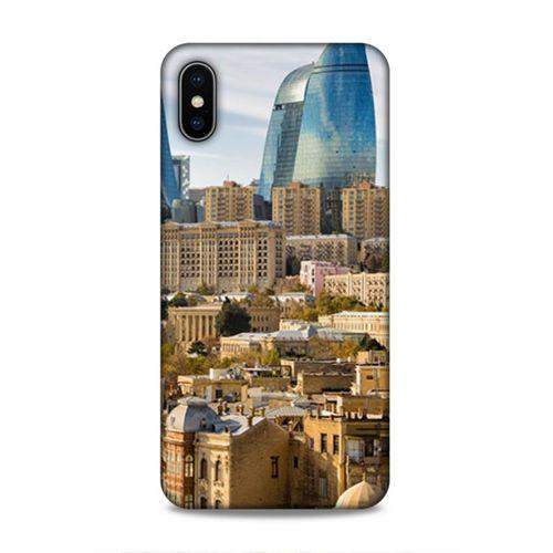 Apple iPhone XS Max Uyumlu Kılıf Azarbaijan (31) TPU Kılıf Bakü Kuleler