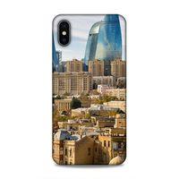 Apple iPhone XS Max Uyumlu Kılıf Azarbaijan (31) TPU Kılıf Bakü Kuleler