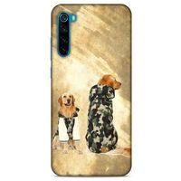 Xiaomi Redmi Note 8T Kılıf Köpek Kıyafetleri (32) Soft Silikon Kılıf Golden Kapişonlu Polar