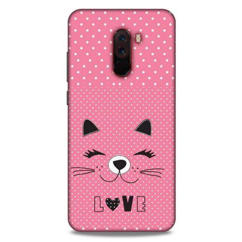 Lopard Xiaomi Pocophone F1 Uyumlu Kılıf Kediler (14) Lansman Kılıf Love Cat