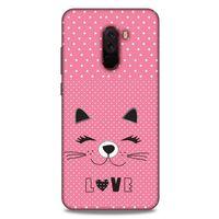 Lopard Xiaomi Pocophone F1 Uyumlu Kılıf Kediler (14) Lansman Kılıf Love Cat