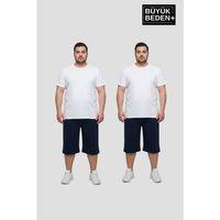 Büyük Beden Erkek 2’li Kapri Şort Rahat Kalıp Seti 3XL-6XL  SPR26BSR591+2