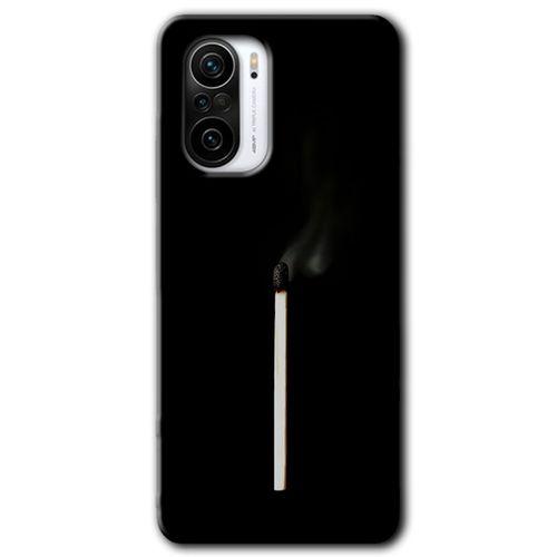 MRCİLETİSİM Poco F3 Kılıf HD Desen Baskılı Arka Kapak + Temperli Cam - Sönmüş Kibrit