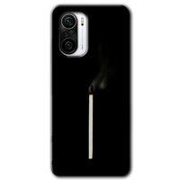 MRCİLETİSİM Poco F3 Kılıf HD Desen Baskılı Arka Kapak + Temperli Cam - Sönmüş Kibrit