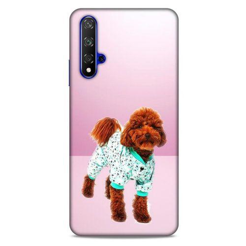 Huawei P Smart S 2020 Kılıf Köpek Kıyafetleri (33) Hybrid Kılıf Poodle Pijama