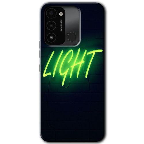 Tecno Spark 8C Kılıf HD Desen Baskılı Arka Kapak - Neon İnscription