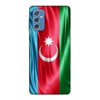 Samsung Galaxy M52 Uyumlu Kılıf Azarbaijan (36) Glitter Kılıf Tam Bayrak