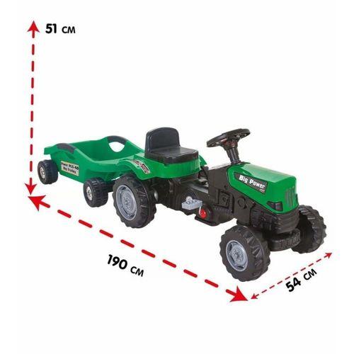 POWER PEDALLI BİG TROLLEY TRAKTÖR YEŞİL-PLS