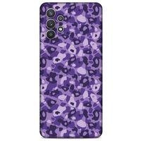 Samsung Galaxy S21 Ultra Uyumlu Kılıf Mor Delisi (22) Tam Koruma Kılıfı Benekli