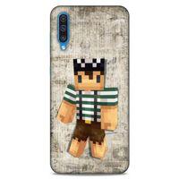 Lopard Samsung Galaxy A50 Uyumlu Kılıf PiXel (48) Bumper Kılıf Bob MC