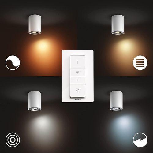 Philips Hue White Ambiance PILLAR Spot 1x5.5W Bluetooth özellikli genişletici - Beyaz