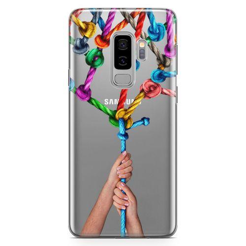 Samsung Galaxy S9 Plus Kılıf Bağlılık Arka Kapak Koruma Desenli Full Koruyucu