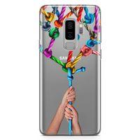 Samsung Galaxy S9 Plus Kılıf Bağlılık Arka Kapak Koruma Desenli Full Koruyucu