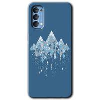 Oppo Reno 4 Kılıf HD Desen Baskılı Arka Kapak - İceberg + Kırılmaz Cam