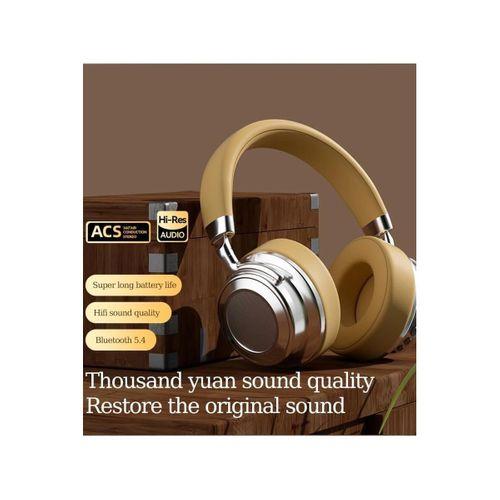 Metal Kulak Üstü Kablosuz Bluetooth Kulaklık Hybrid Anc Type-c Hızlı Şarj Bluetooth 6.0