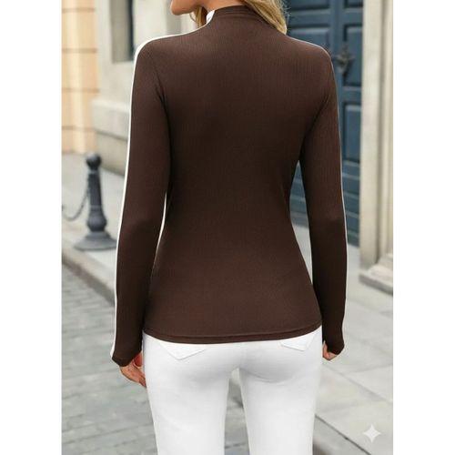 Kadın Uzun Kollu Balıkçı Yaka Kaşkorse Bluz