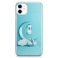 Apple iPhone 11 Kılıf Masa Lambası Mavi Arka Kapak Koruma Desenli Full Koruyucu