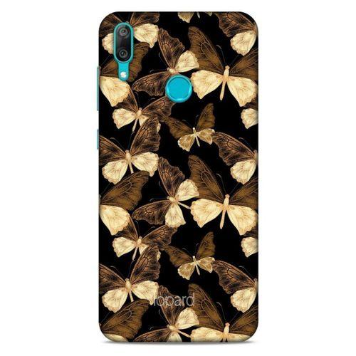 Huawei Y7 Prime 2019 Kılıf Kelebek Etkisi (41) Tank Kılıf Bej Yeşil