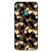 Huawei Y7 Prime 2019 Kılıf Kelebek Etkisi (41) Tank Kılıf Bej Yeşil