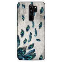 Xiaomi Redmi Note 8 Pro Kılıf Desenli Özel Seri Tüyler (16) Kalın Kılıf