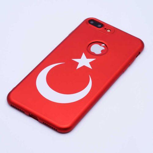 Apple iPhone 7 Plus Kılıf Zore Bayrak Silikon