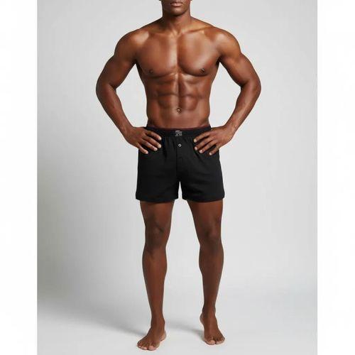 Huma One Erkek Havlu Bel Düz Boxer Battal Boy 3xl Siyah Renk