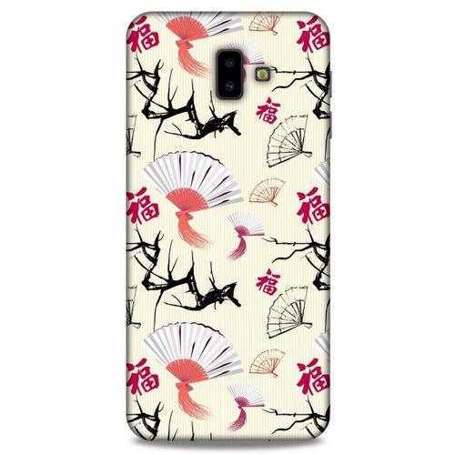 Samsung Galaxy J6 Plus Kılıf Japonya (44) Tough Armor Kılıf Japon Yelpazesi Çiçeği