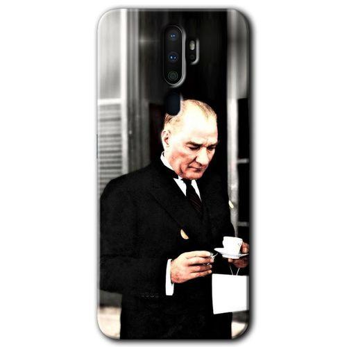 OPPO Oppo A5 2020 Kılıf HD Baskılı Desen + Hayalet Cam Yandan Görünmez