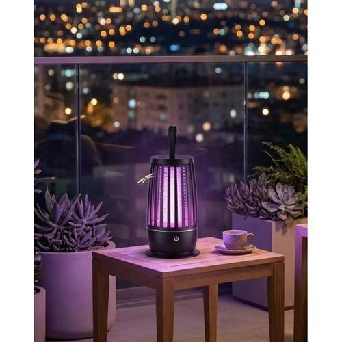Uv Mor Işık Elektrikli Böcek Öldürücü Lamba Gece Aydınlatmalı Sessiz Ve Güvenli Kullanım